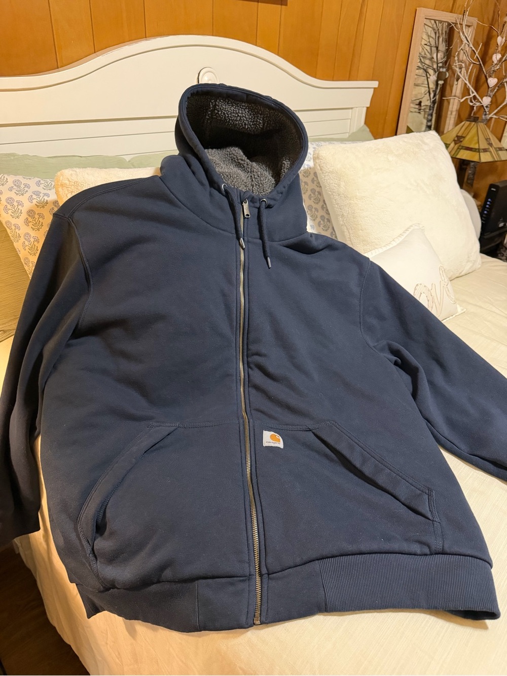Carhartt Heavyweight Rain-Defender Rockland Sherpa Full-Zip Hoodie 2XL